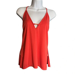 Victoria Secret Camisole CAMI Tank Top Solid Red Orange XS